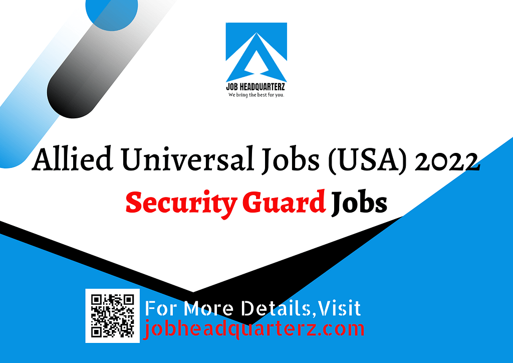 Security Guard Jobs In USA 28-Jun-2022