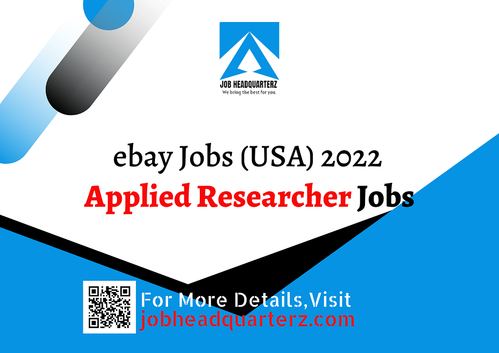 Applied Researcher Jobs In USA 30-Jun-2022