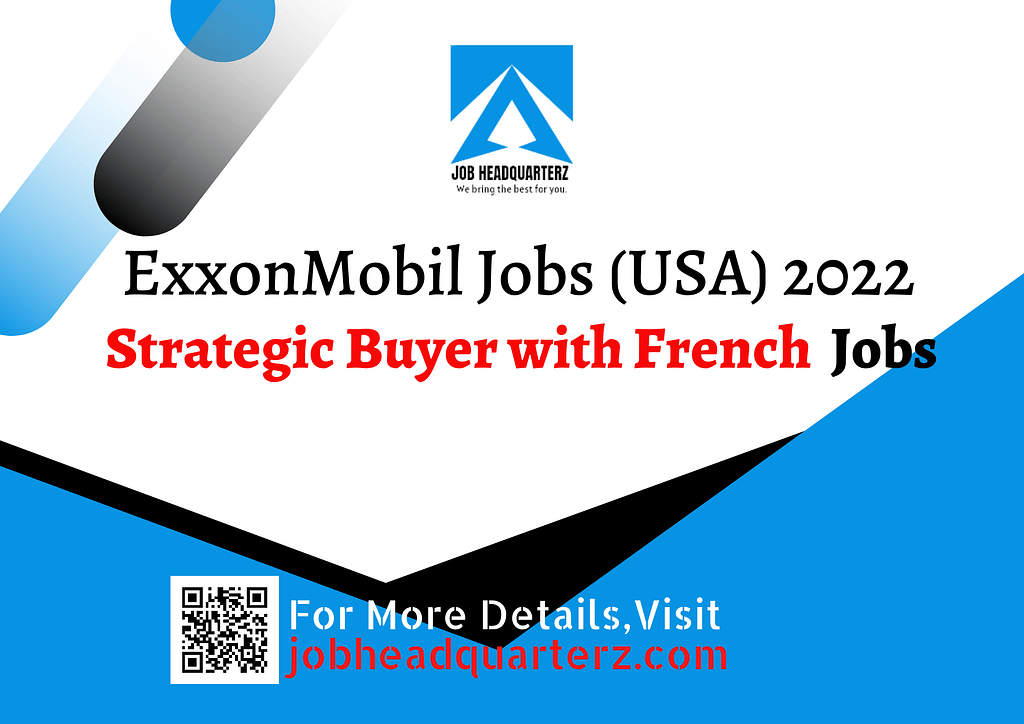 Strategic Buyer with French Jobs  in USA 2022 