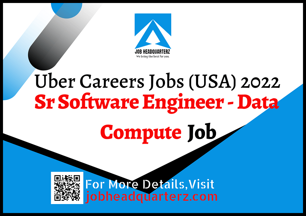 Sr Software Engineer - Data Compute Jobs In USA 2022