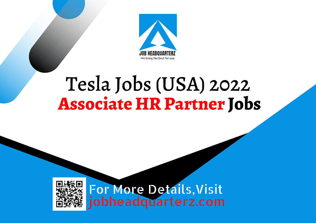 Associate HR Partner Jobs In USA 2022 
