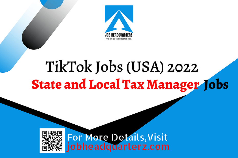 State and Local Tax Manager Job at USA 2022